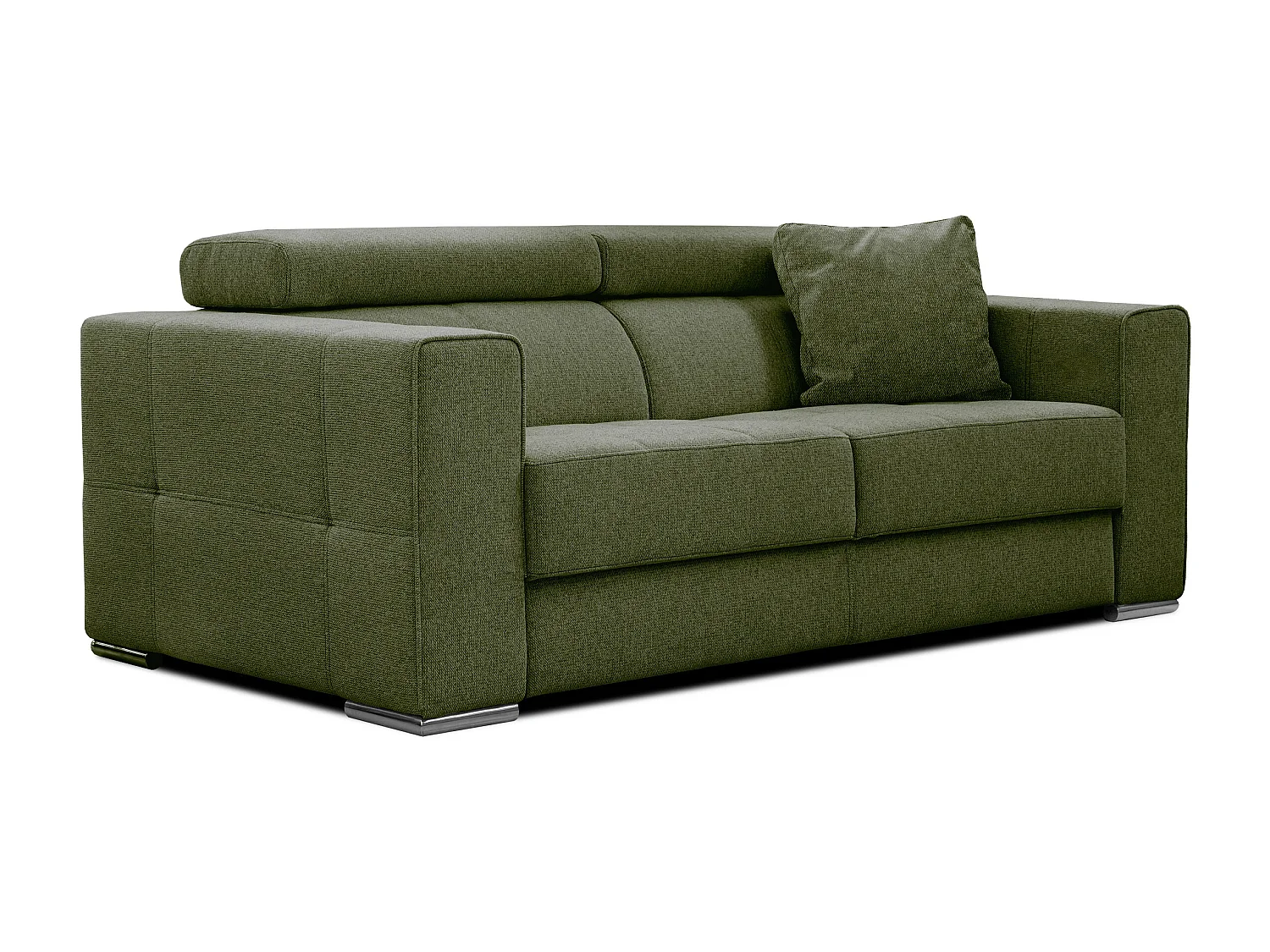 Canapé 3 places tissu olive - QUARTZ