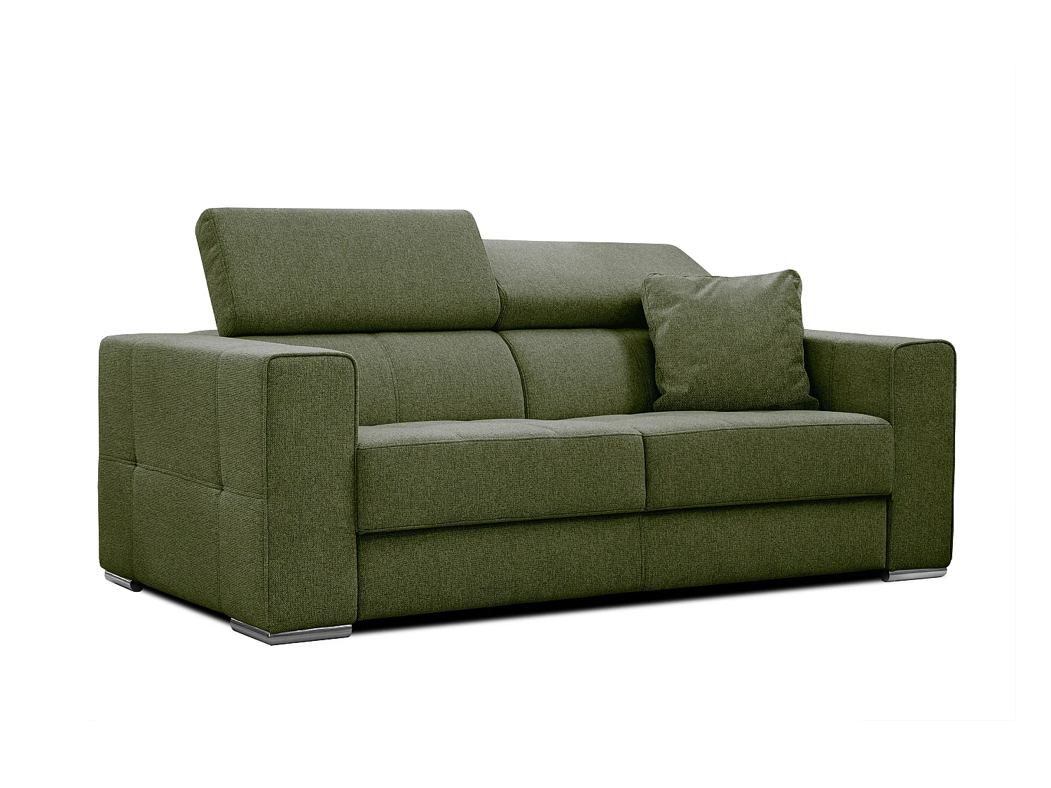 Canapé 3 places tissu olive - QUARTZ
