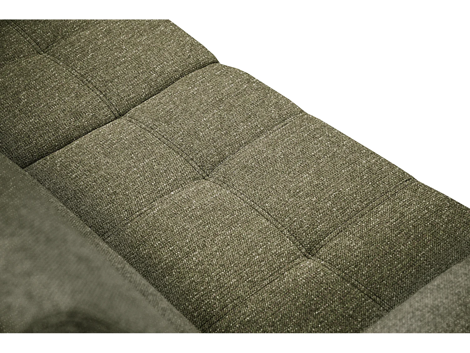 Canapé 3 places tissu olive - QUARTZ