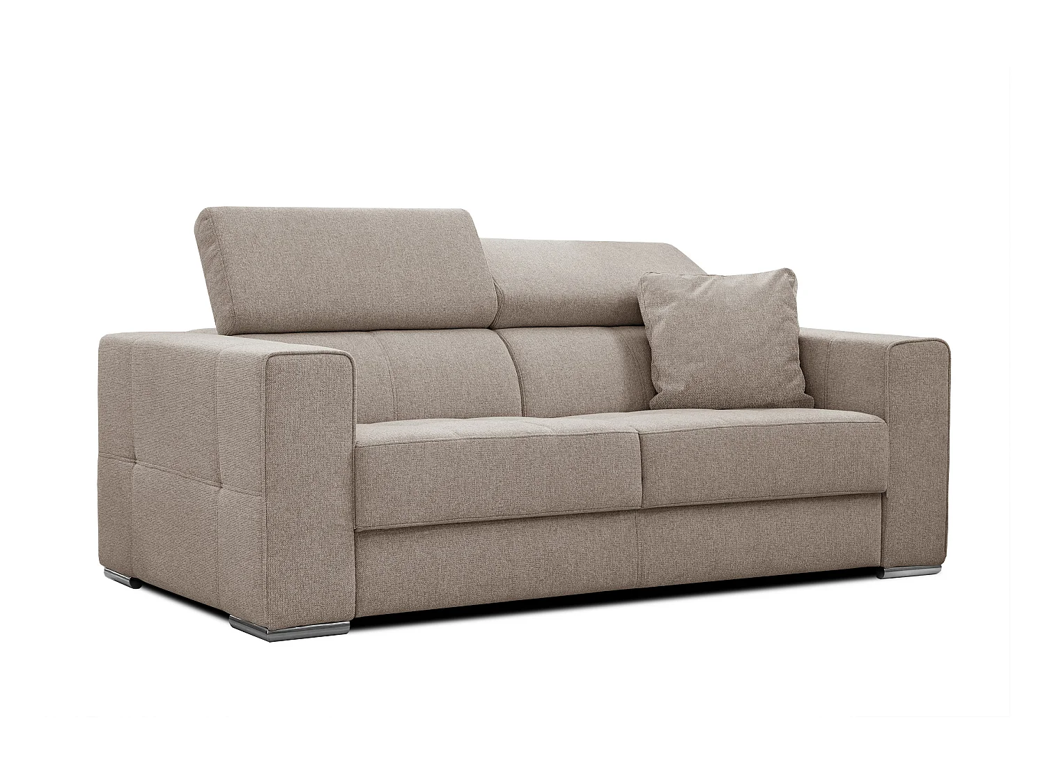 Canapé 3 places tissu taupe - QUARTZ