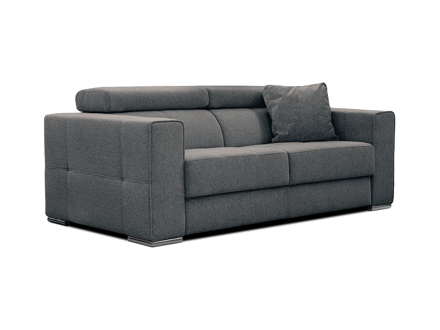 QUARTZ Sofa 3-Sitzer, dunkelgrau