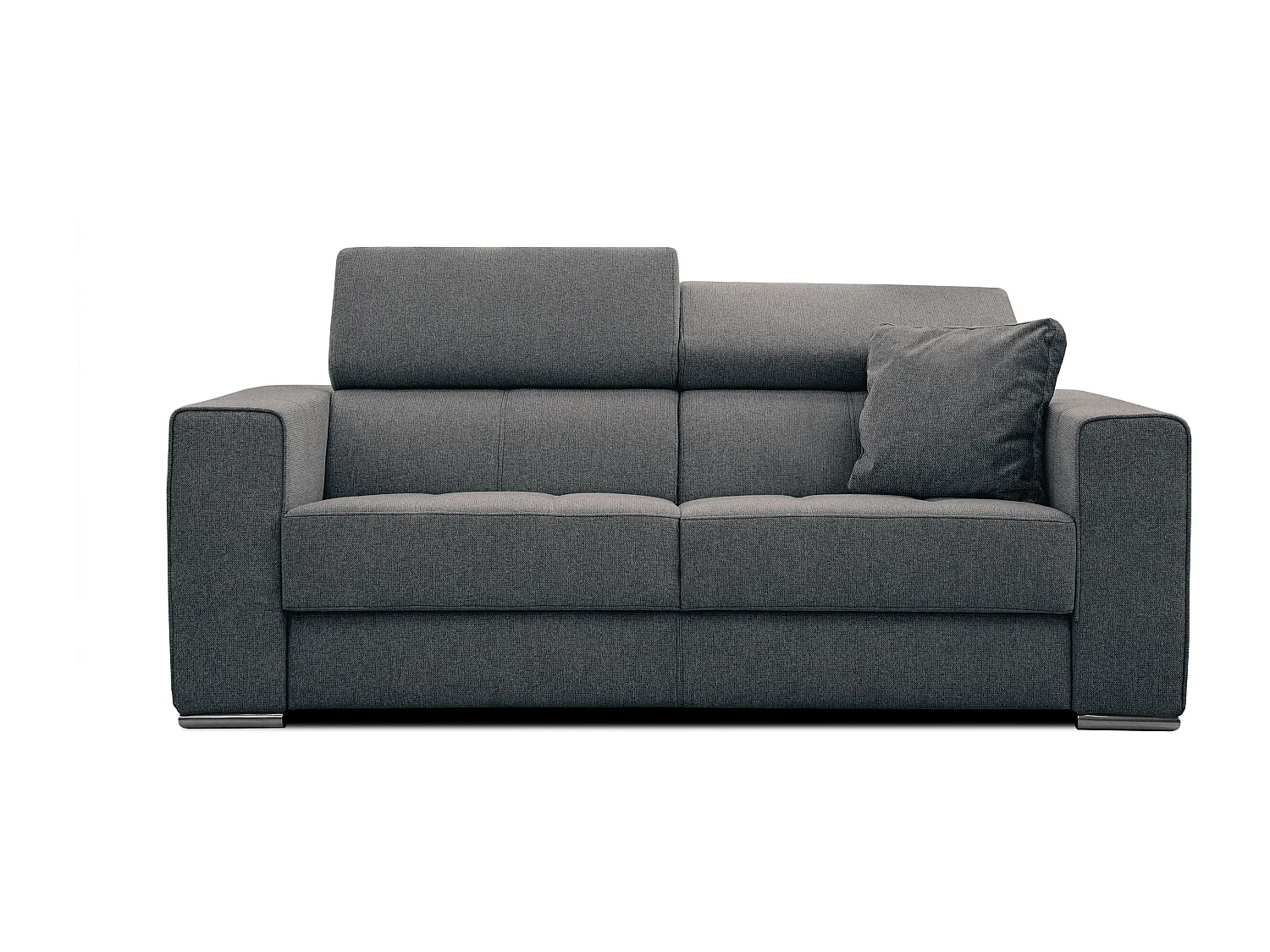 Canapé 3 places tissu gris foncé - QUARTZ