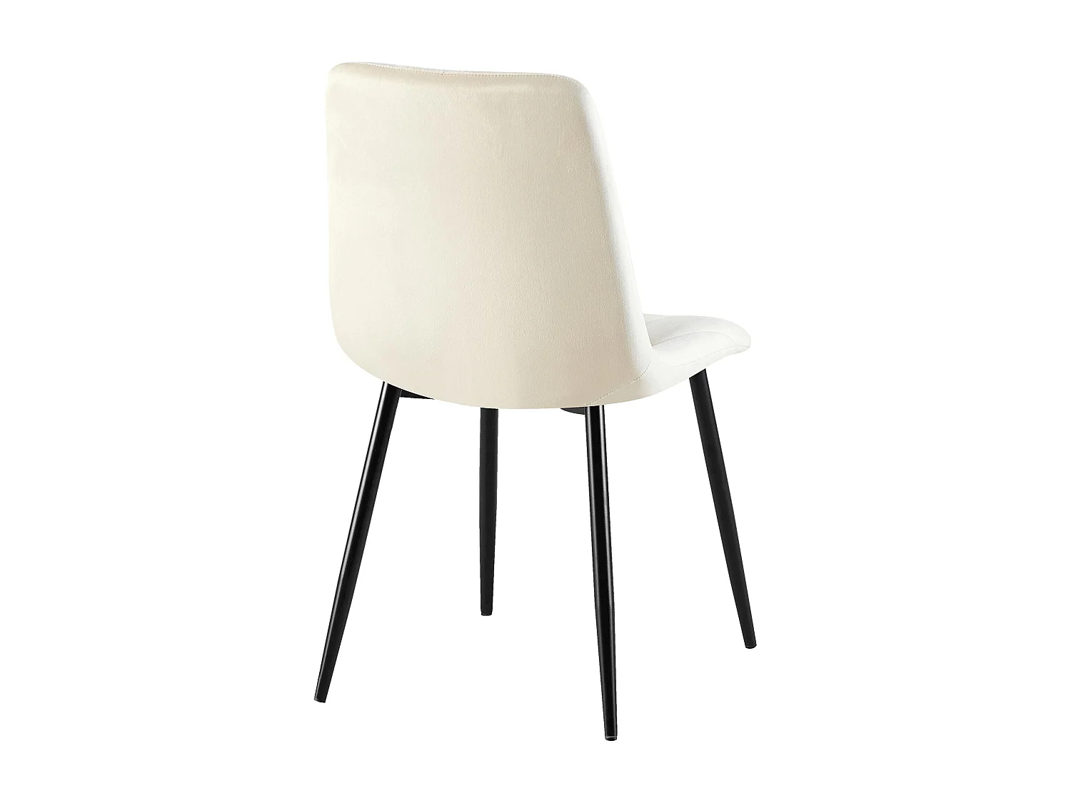 chaise salle à manger - Velours - Crème - Clairton