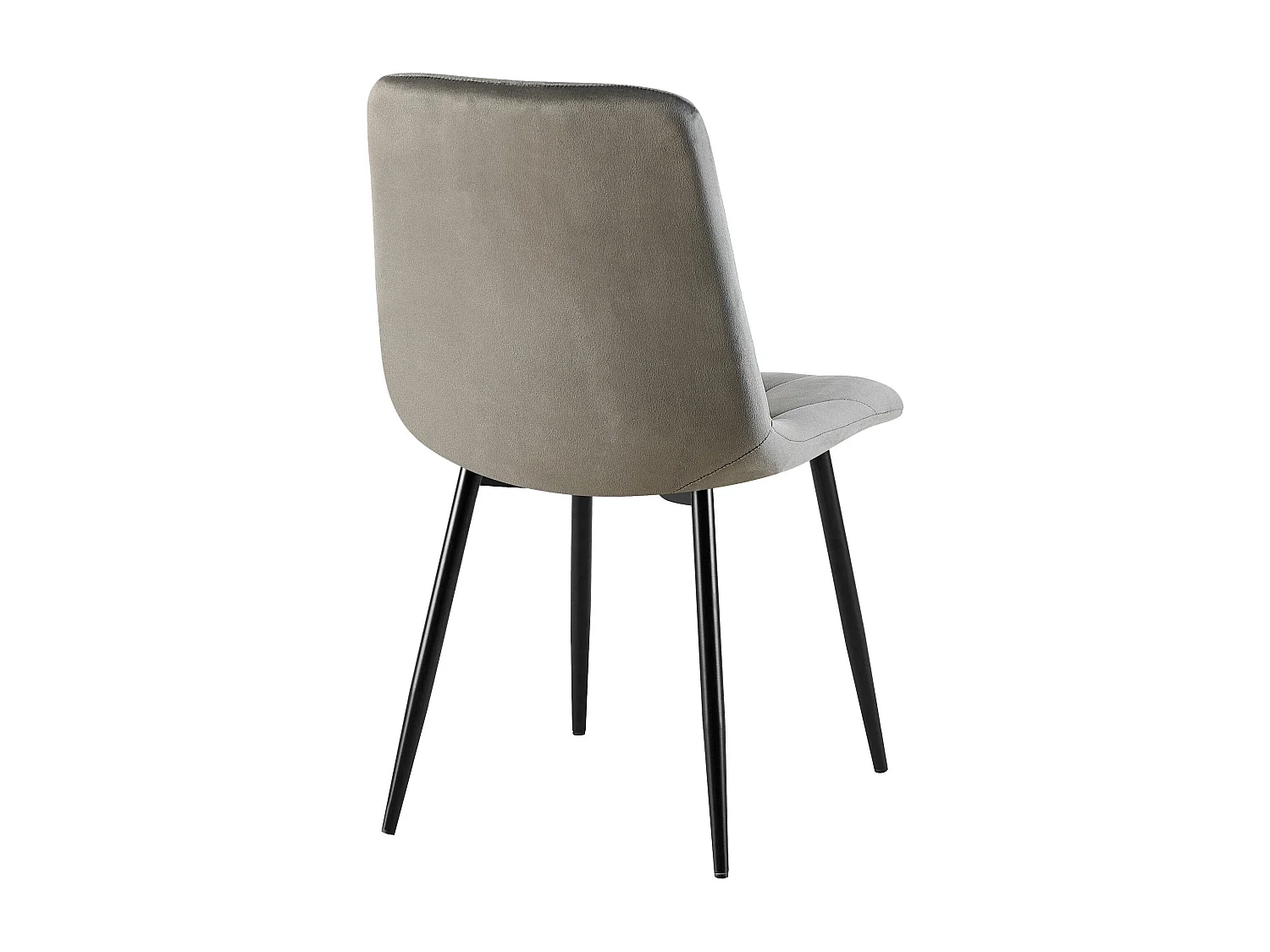 chaise salle à manger - Velours - Anthracite - Clairton