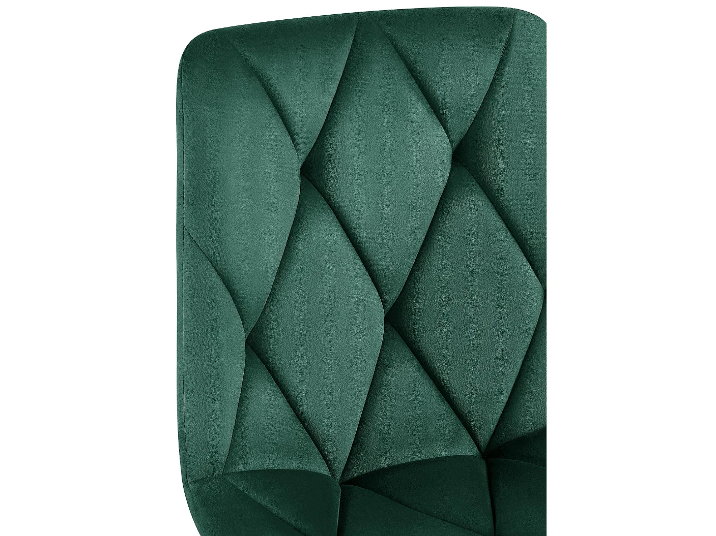 chaise salle à manger - Velours - Vert foncé - Clairton