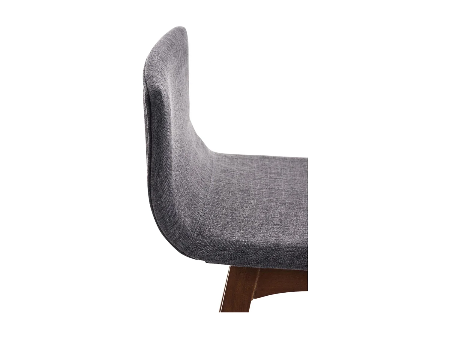 Set van 2  Barkruk - Stof & walnoot - licht grijs - Taunus