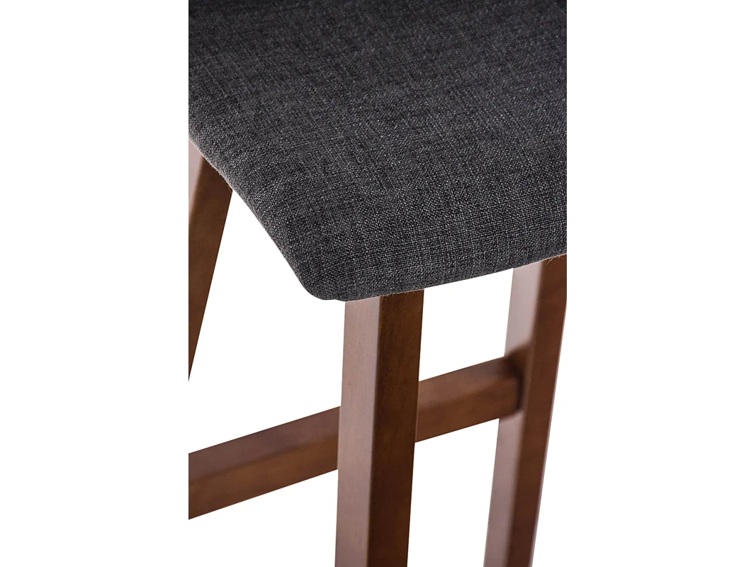 Set van 2  Barkruk - Stof & walnoot - licht grijs - Taunus