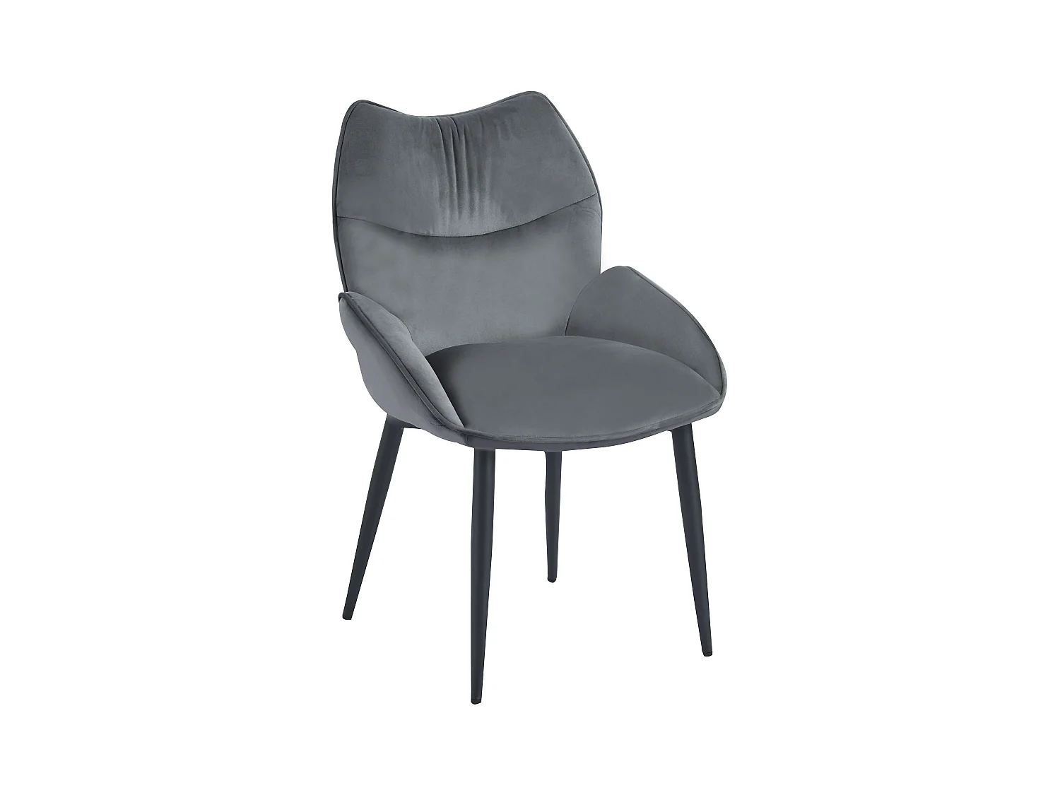 Lot de 2 chaises LOHA pied métal noir