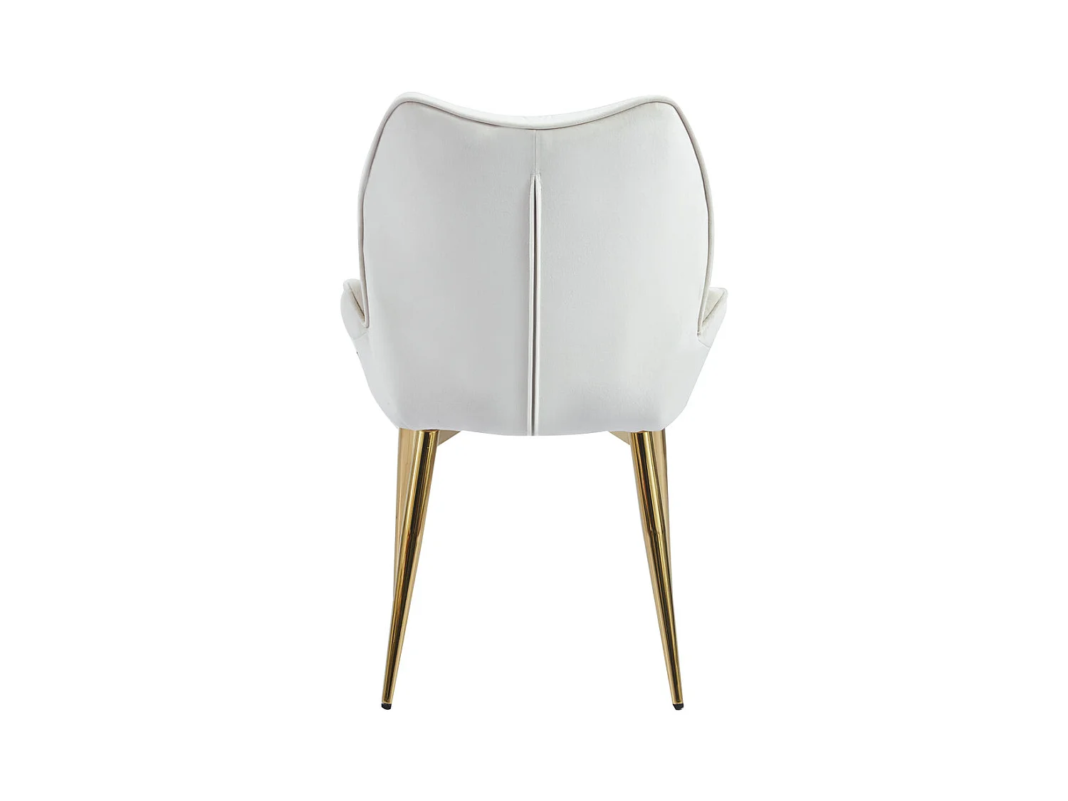 Lot de 2 chaises en velours Beige LOHA pied métal Gold