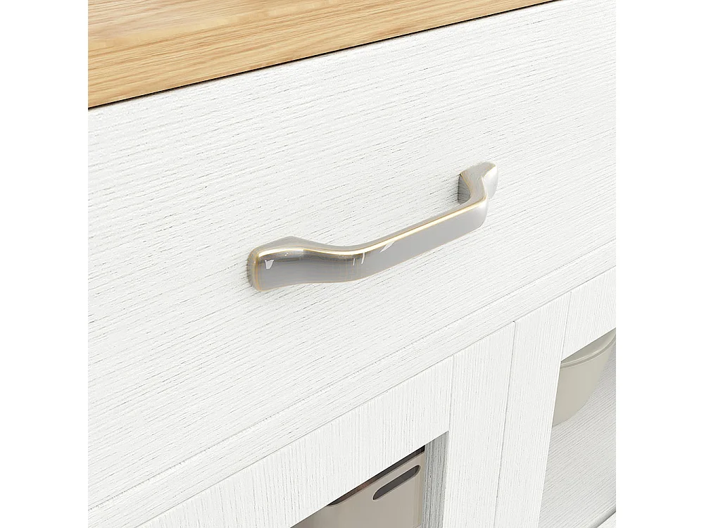 Buffet blanc armoire de cuisine rangement verre vintage anti-basculement pour cuisine salon