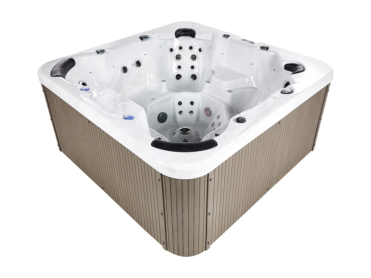 Spa d'extérieur avec LED VILLARRICA Blanc