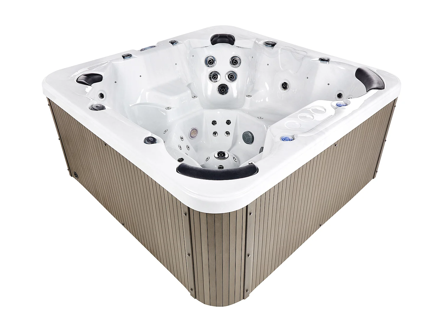 Spa d'extérieur avec LED VILLARRICA Blanc