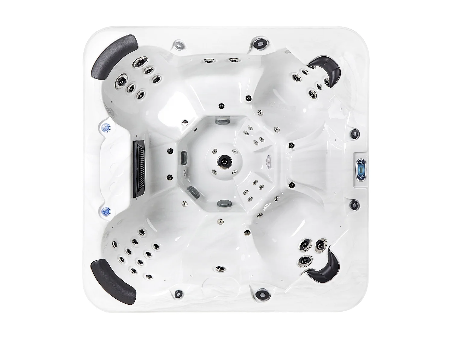 Outdoor hottub met LED VILLARRICA Wit