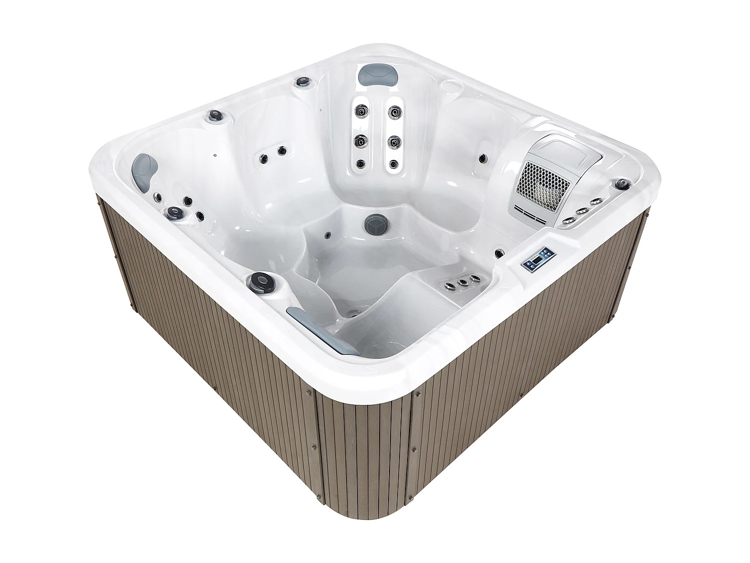 Outdoor Whirlpool mit LED CALIMA Weiss