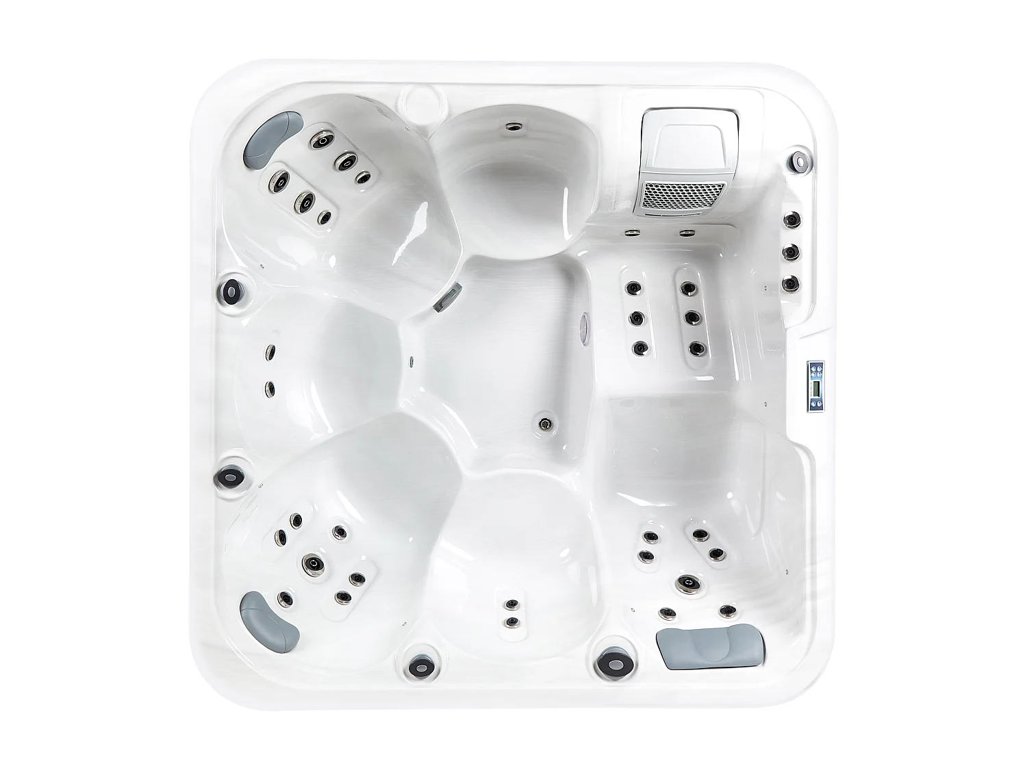 Outdoor Whirlpool mit LED CALIMA Weiss