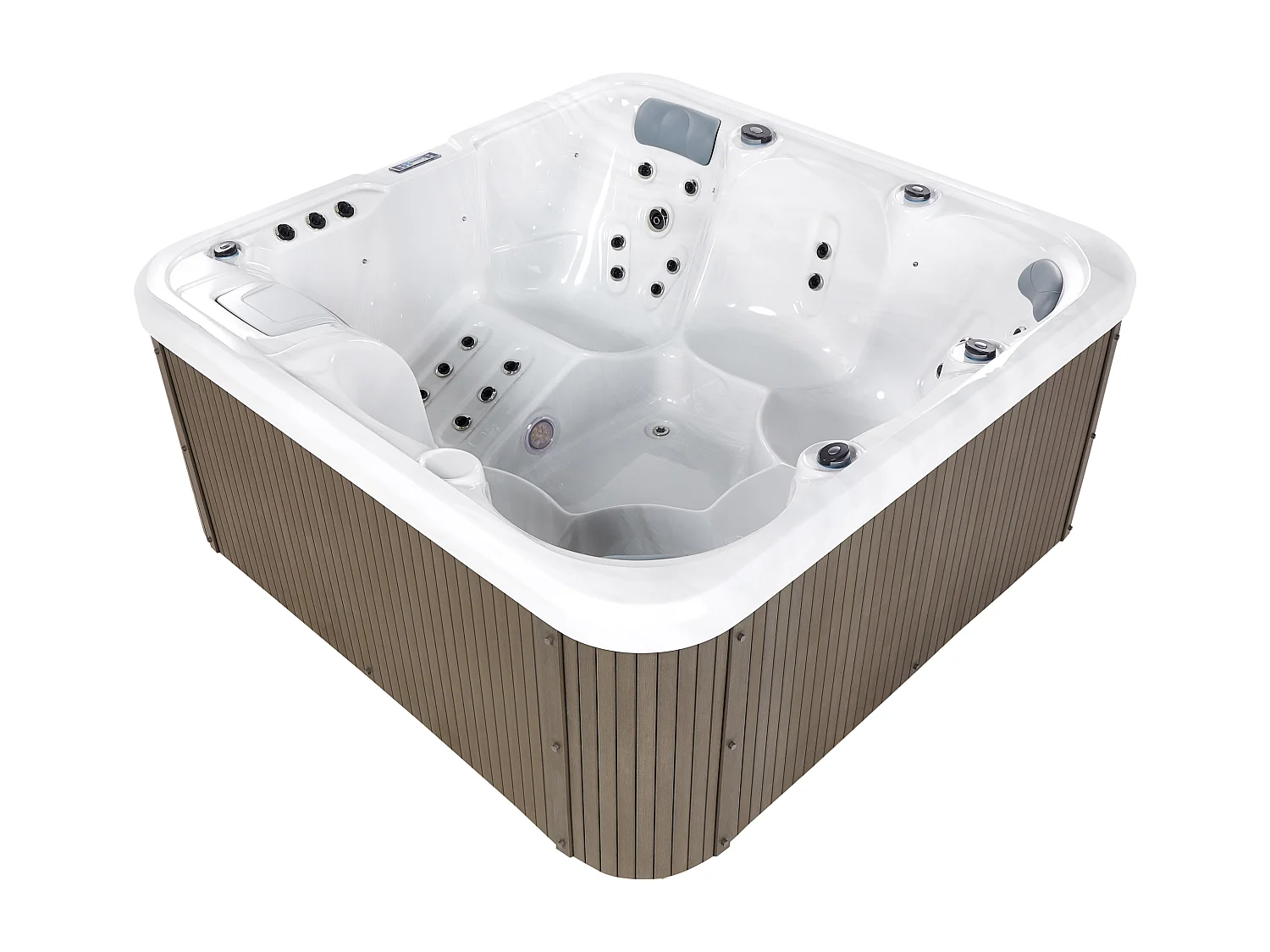 Outdoor Whirlpool mit LED CALIMA Weiss