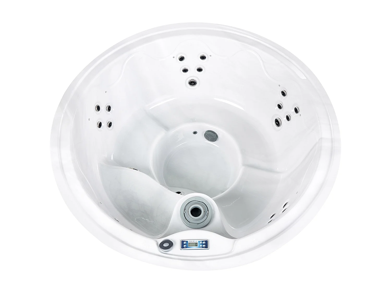 Outdoor Whirlpool mit LED MARFIL Weiss