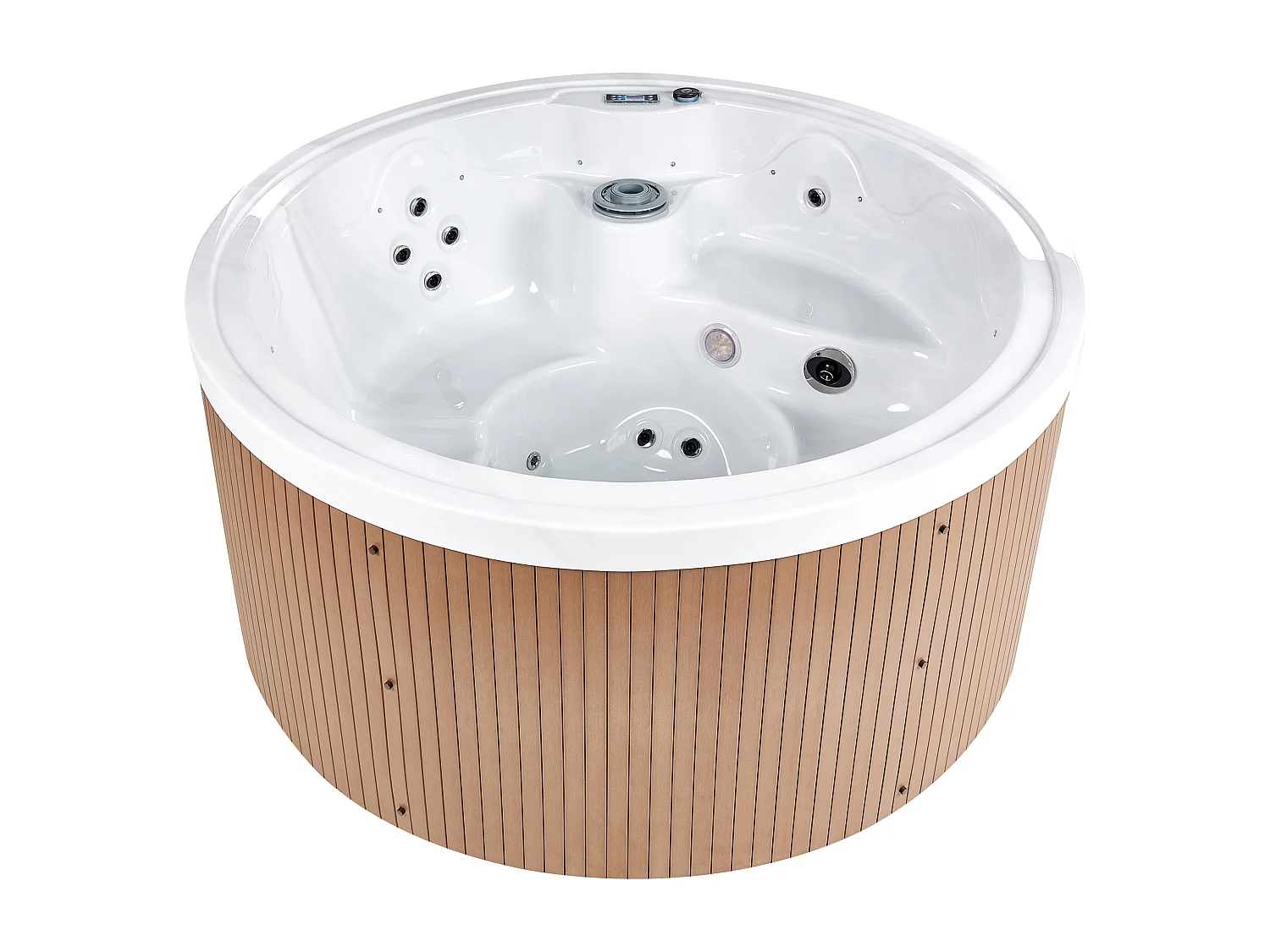 Outdoor Whirlpool mit LED MARFIL Weiss