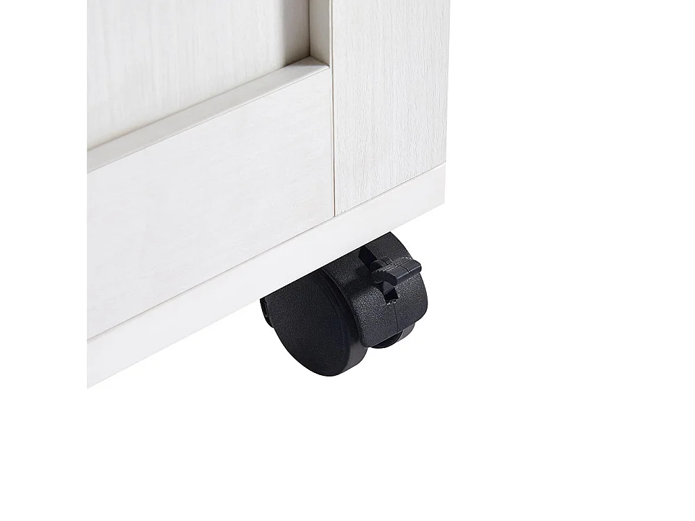 Table de bar moderne extensible 118-180cm avec 6 surfaces rangement table bistrot salle à manger séparation salon blanche