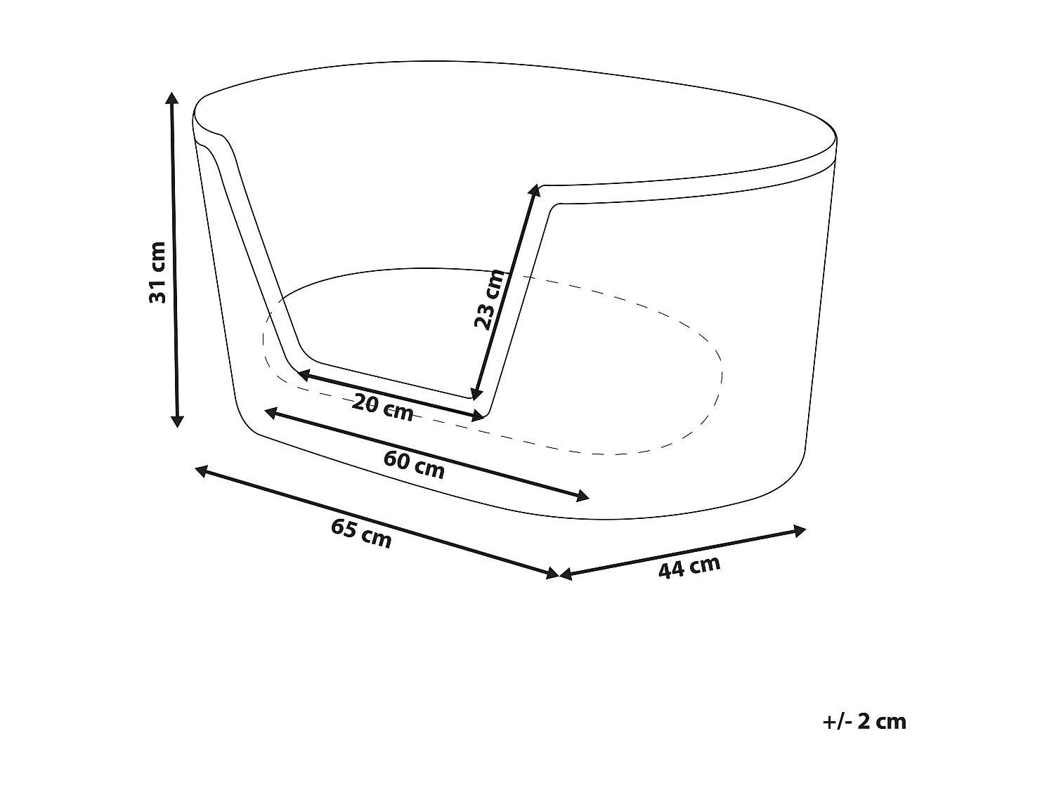 Lit pour animal DURBAN Herbier marin Noir