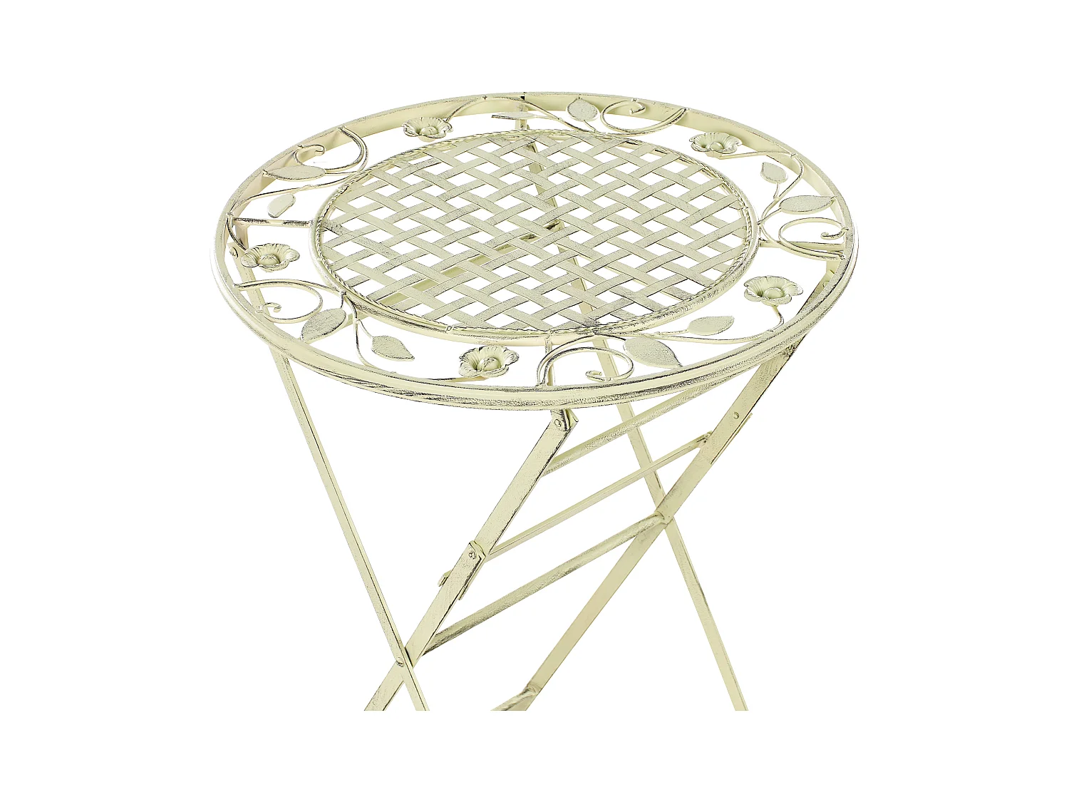 Stolik ogrodowy barowy BIVIO 60 cm 60 cm Metal Jasnozielony