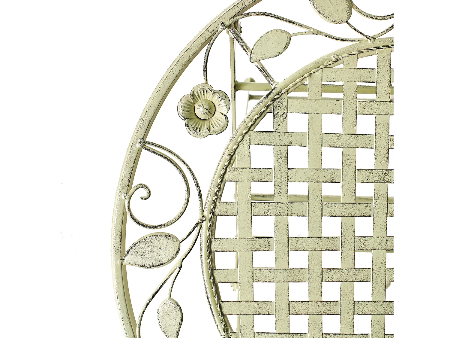 Table de bar de jardin BIVIO 60 cm 60 cm Métal Vert clair