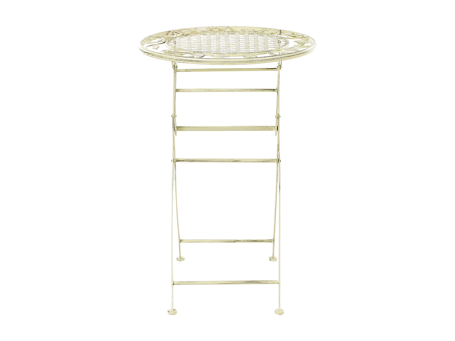 Table de bar de jardin BIVIO 60 cm 60 cm Métal Vert clair