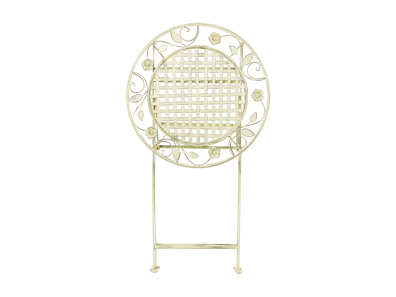 Table de bar de jardin BIVIO 60 cm 60 cm Métal Vert clair