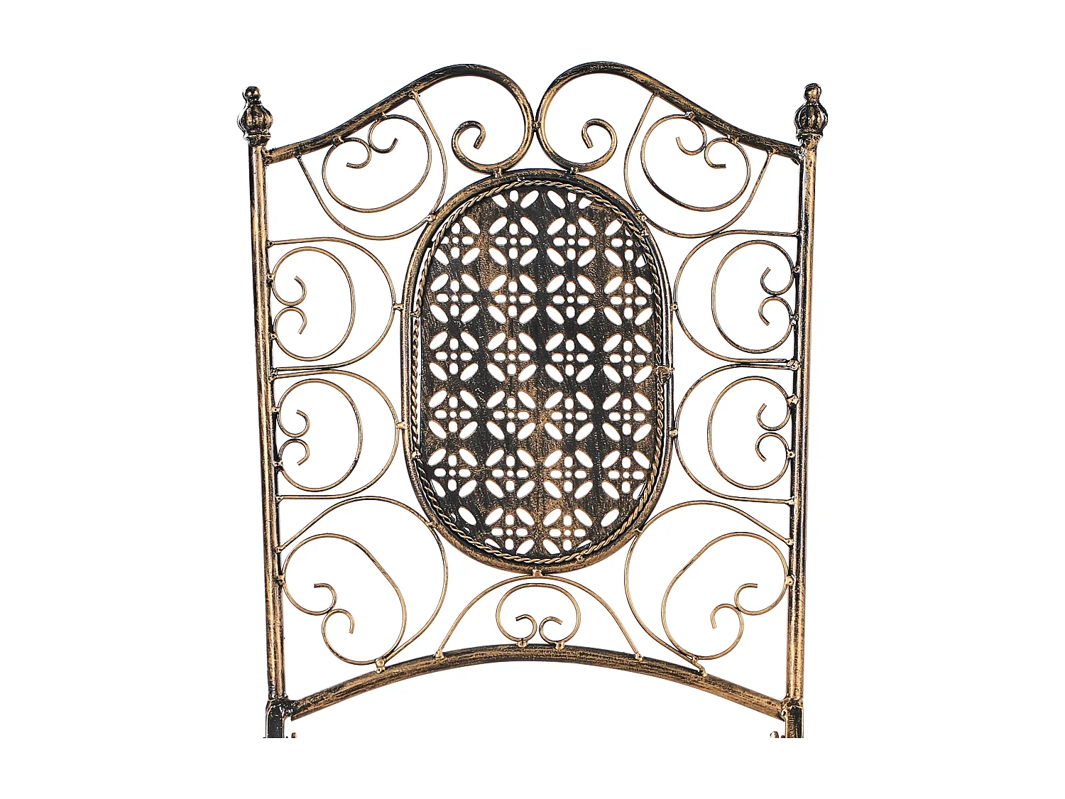 Lot de 2 chaises de bar de jardin BORMIO Pliant Métal Noir