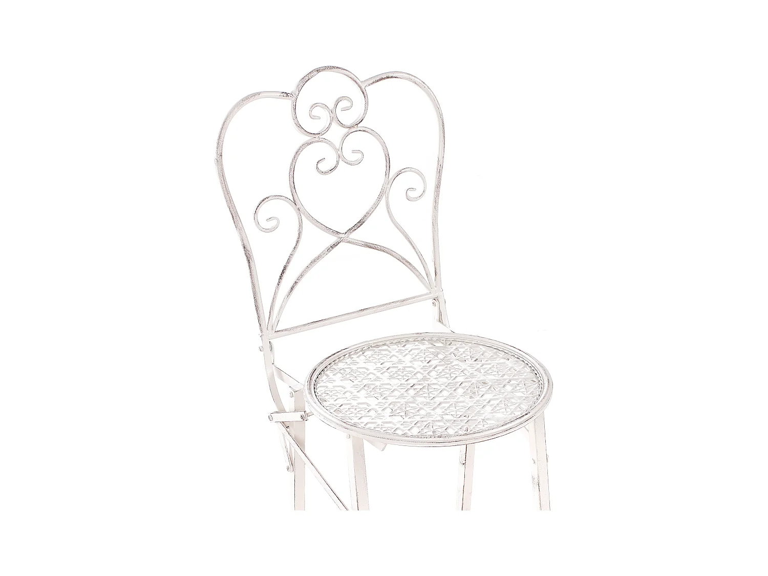 Garten-Barhocker 2er Set TRIESTE klappbar Metall Hellbeige