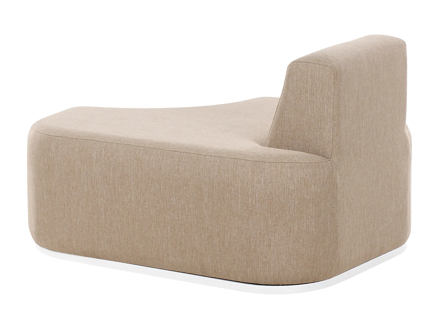 Ensemble de salon de jardin avec table 4 places FABRO Tissu Beige