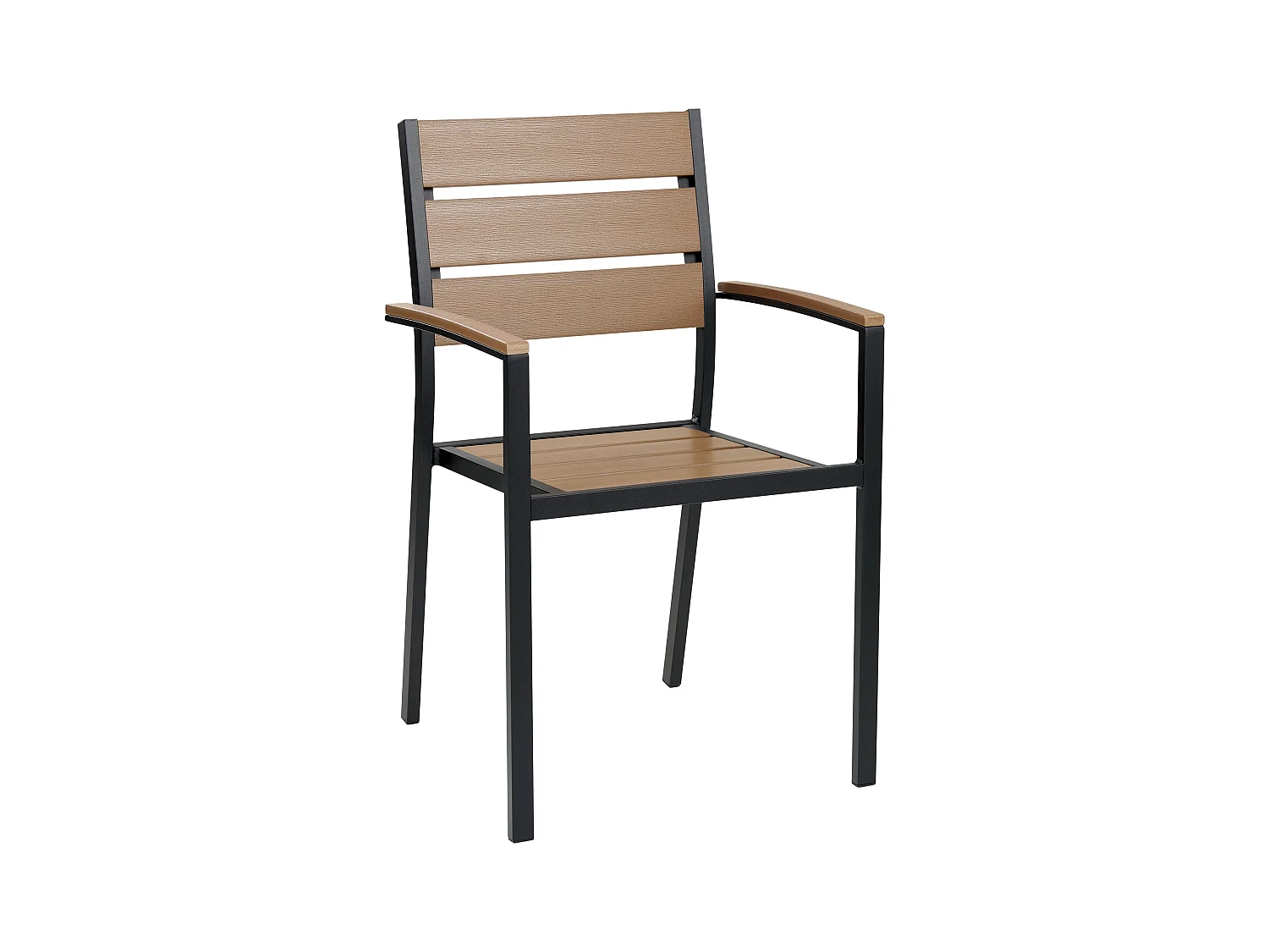 Salle à manger de jardin 6 places VERNIO Marron/noir