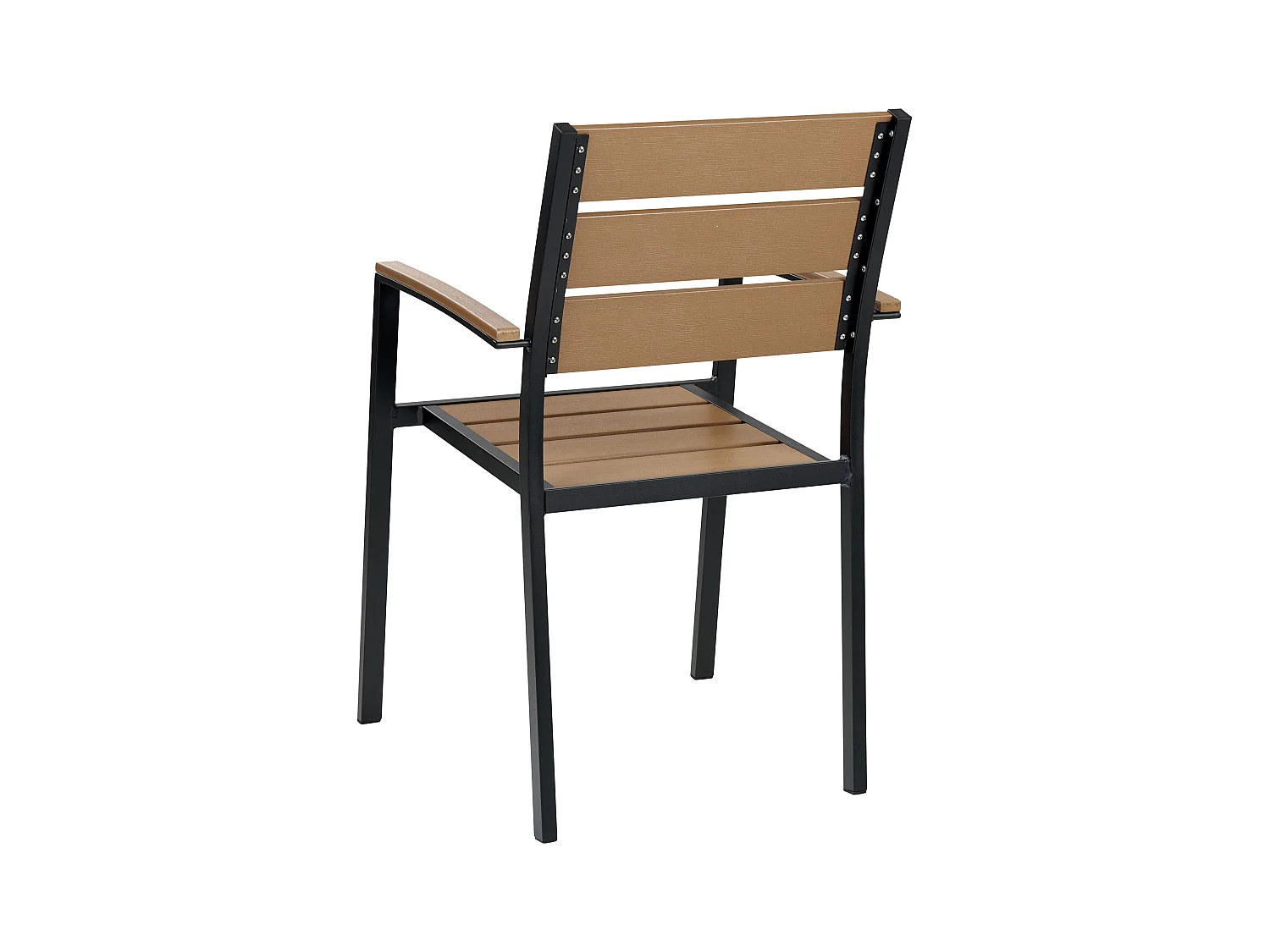 Salle à manger de jardin 6 places VERNIO Marron/noir