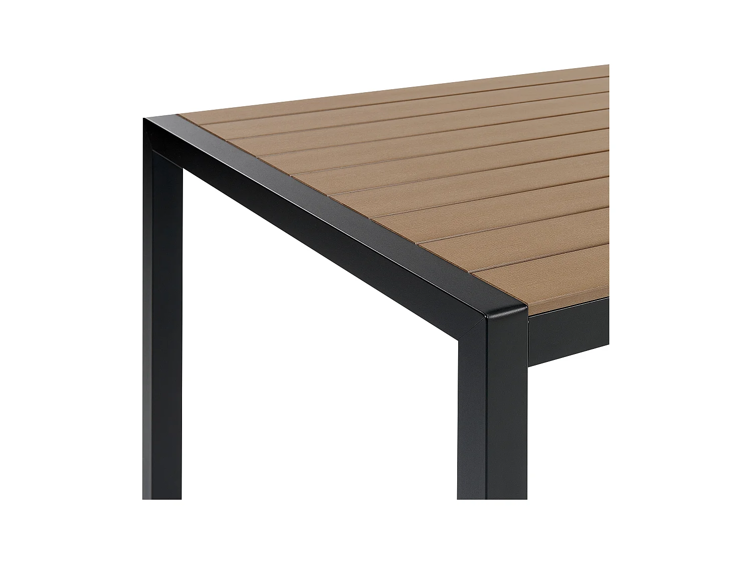 Salle à manger de jardin 6 places VERNIO Marron/noir