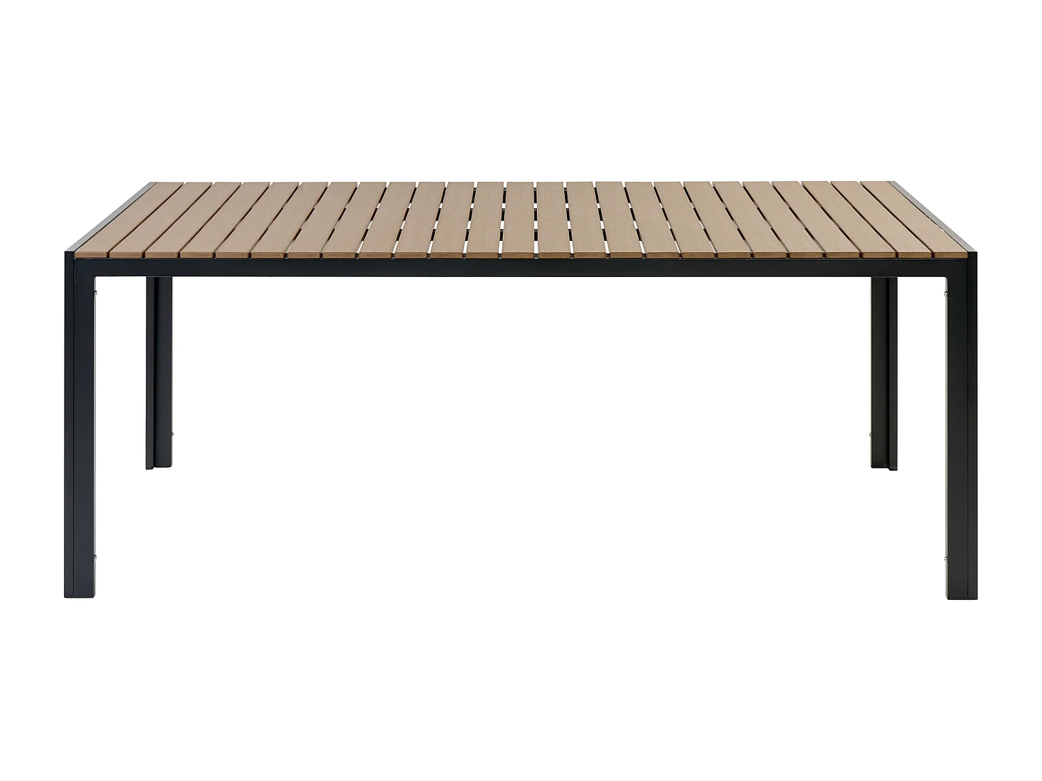 Set da pranzo da giardino con panche 6 posti NARDO Marrone/ Nero