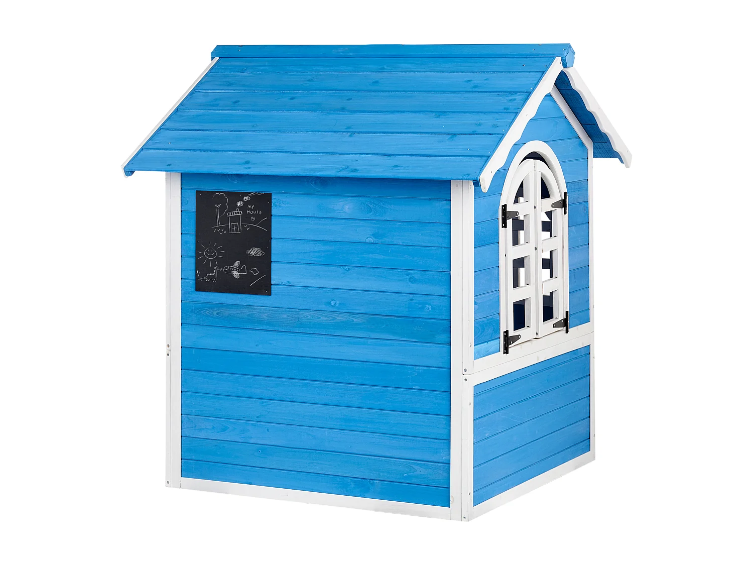 Cabane de jardin pour enfants KOKKONI Bois de sapin Bleu