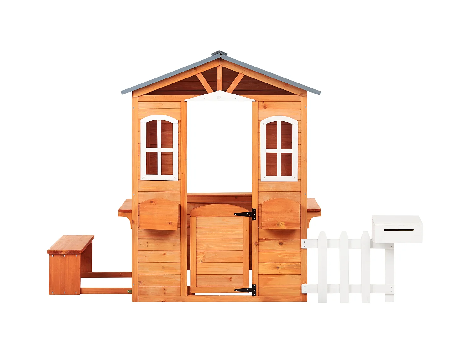 Cabane de jardin pour enfants AMPELIKO Bois de sapin Marron