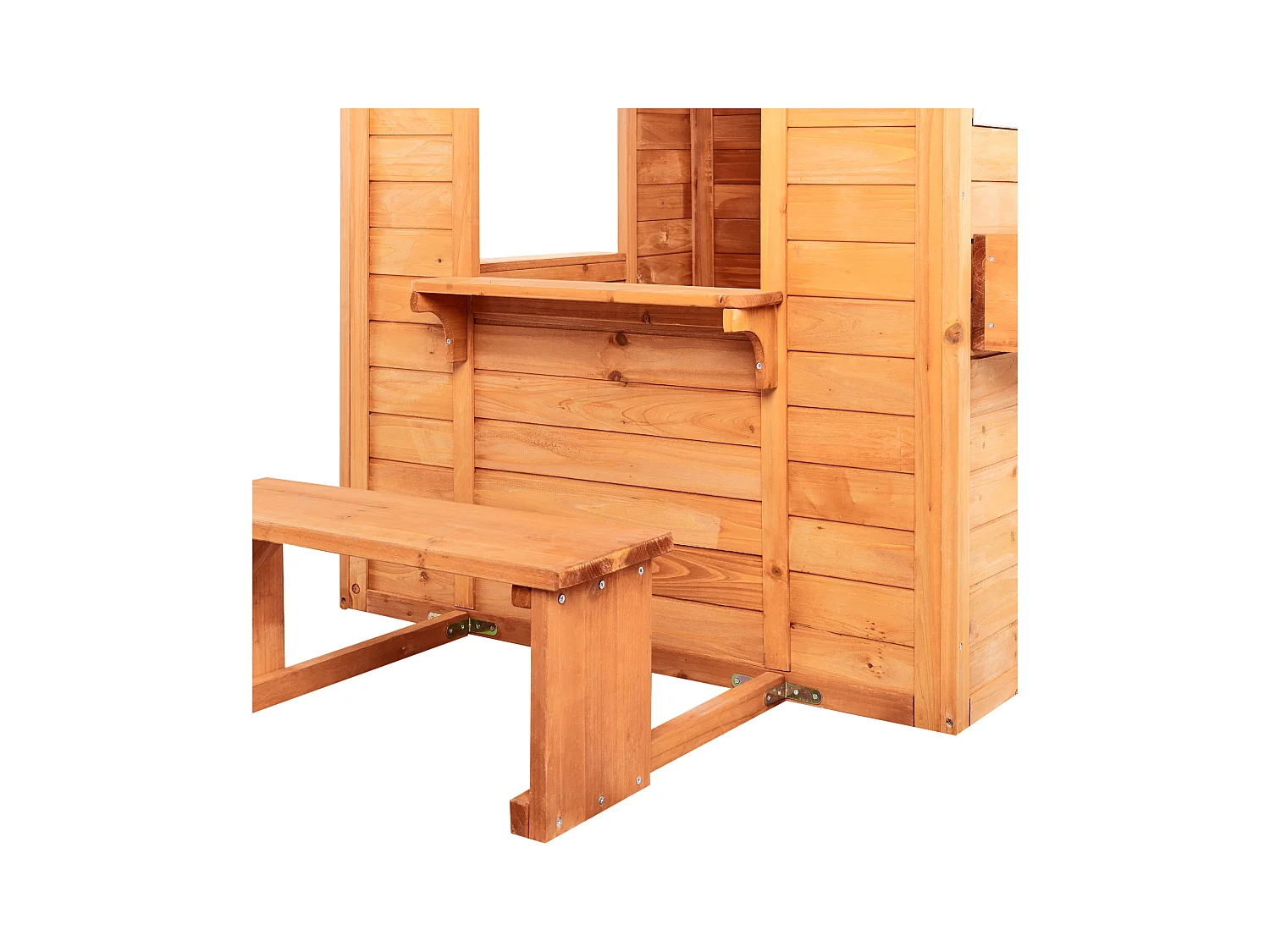 Cabane de jardin pour enfants AMPELIKO Bois de sapin Marron