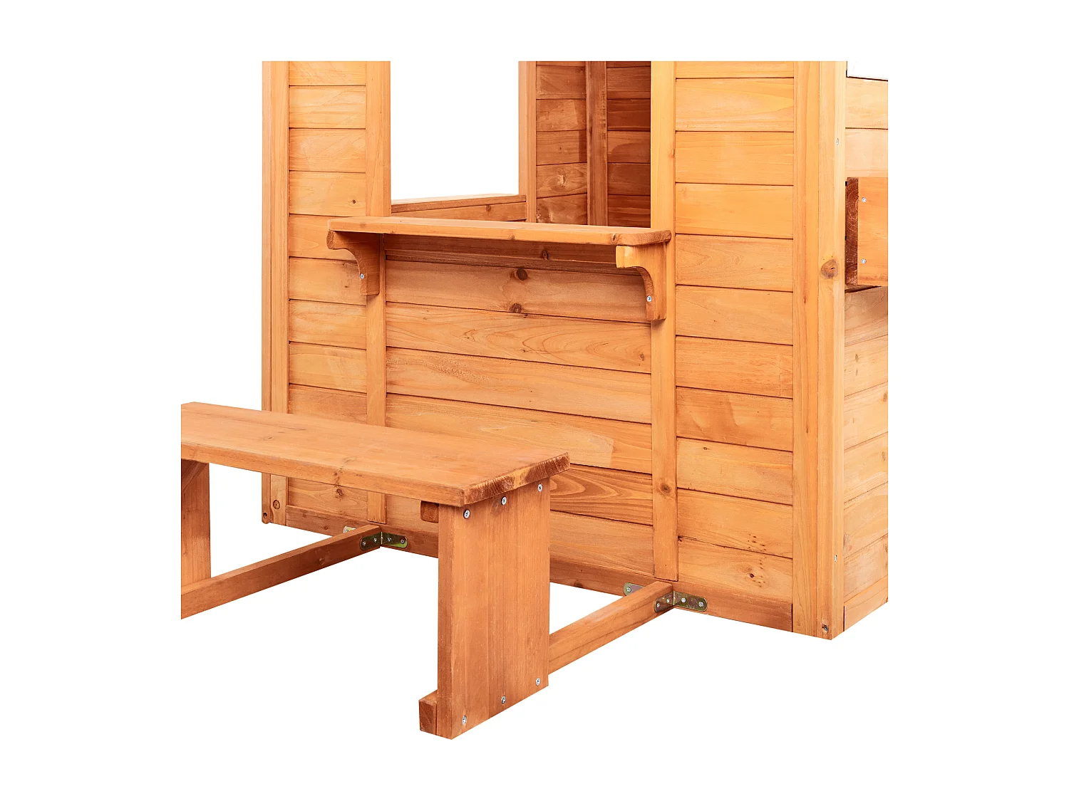Cabane de jardin pour enfants AMPELIKO Bois de sapin Marron