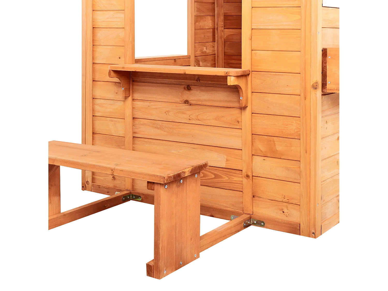 Cabane de jardin pour enfants AMPELIKO Bois de sapin Marron