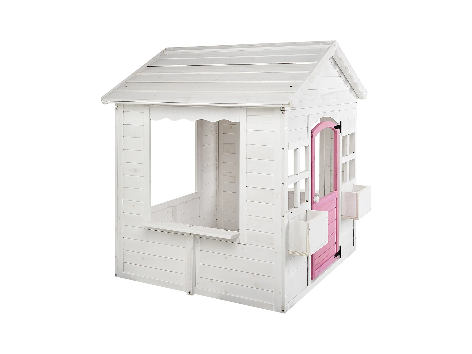 Cabane de jardin pour enfants NIKAIA Bois de sapin Blanc
