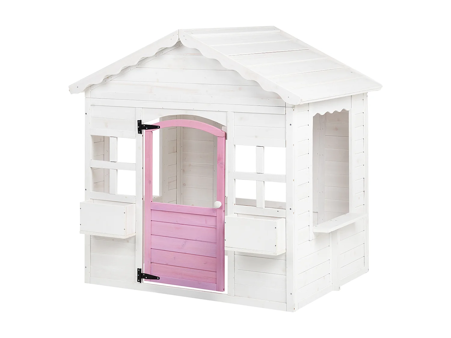 Cabane de jardin pour enfants NIKAIA Bois de sapin Blanc