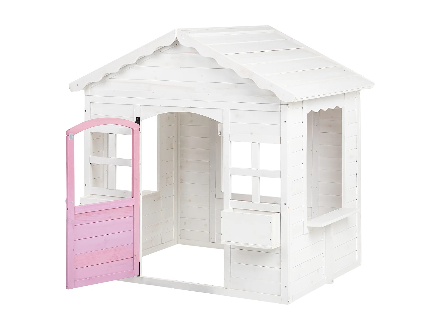 Cabane de jardin pour enfants NIKAIA Bois de sapin Blanc