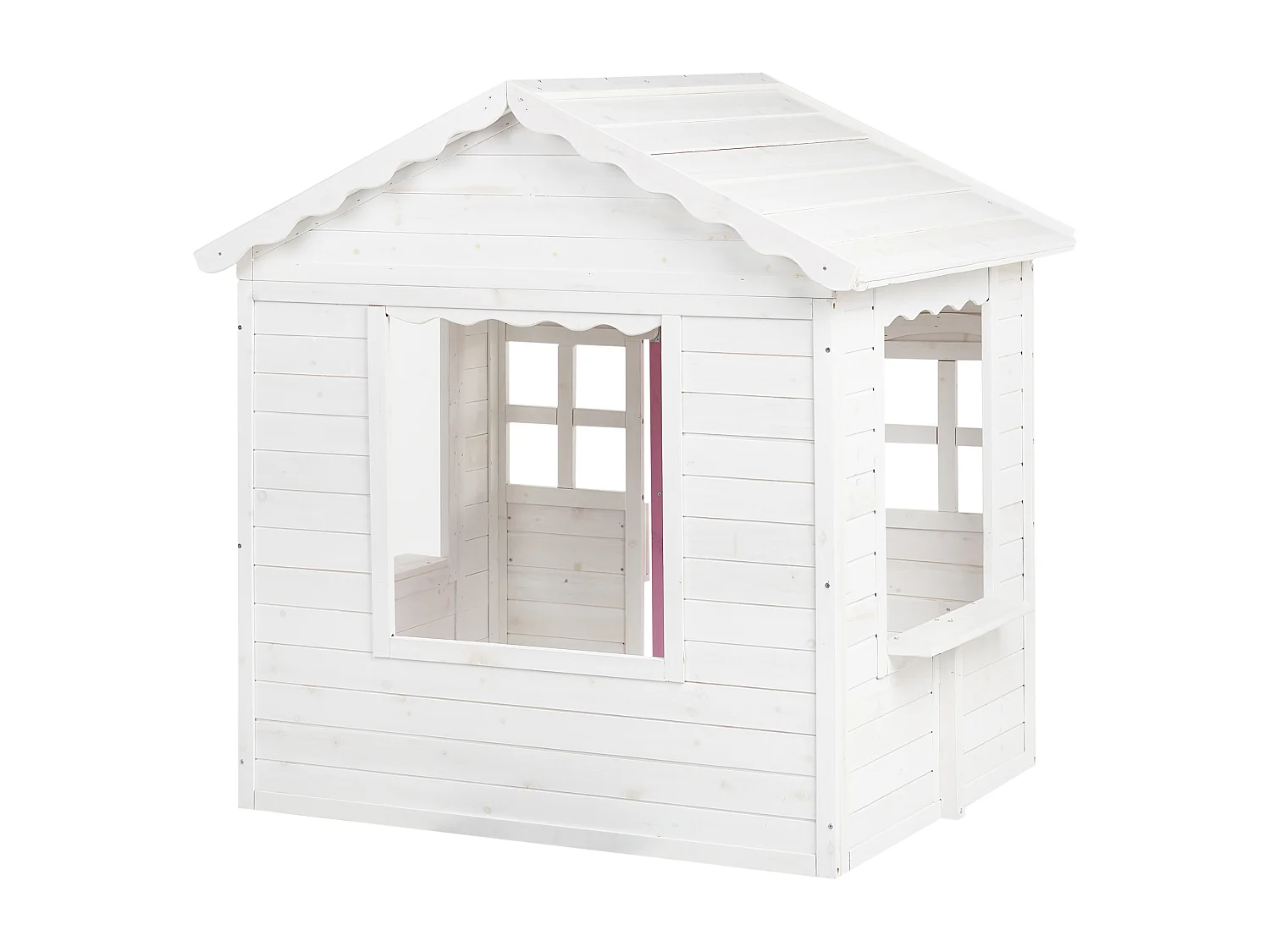 Cabane de jardin pour enfants NIKAIA Bois de sapin Blanc