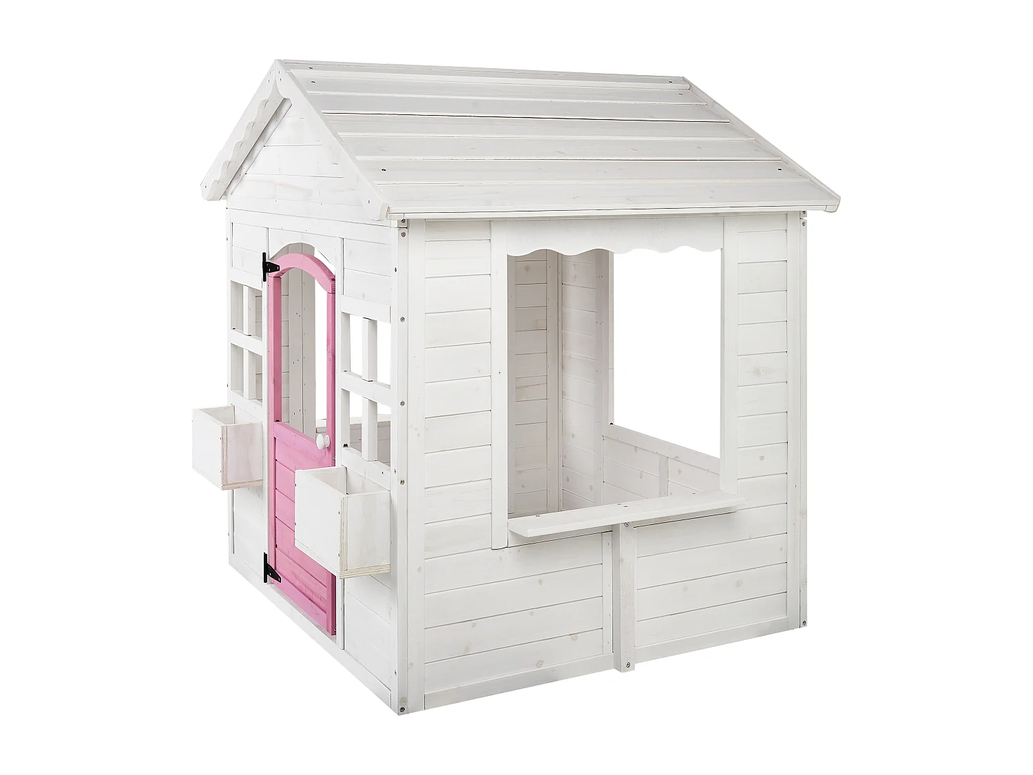 Cabane de jardin pour enfants NIKAIA Bois de sapin Blanc