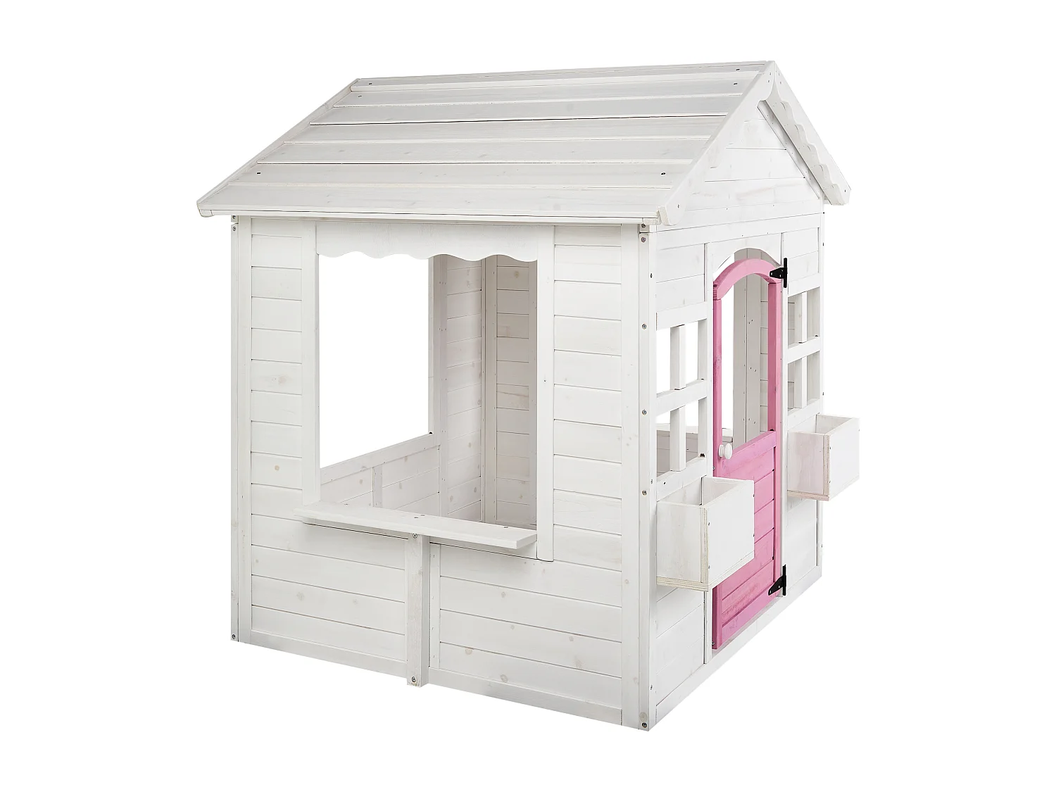 Cabane de jardin pour enfants NIKAIA Bois de sapin Blanc