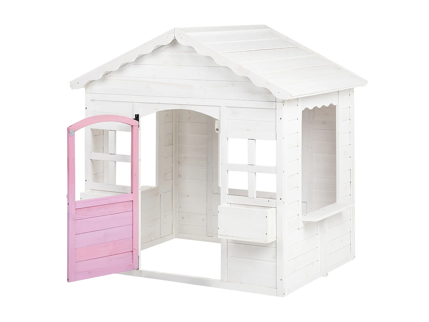 Cabane de jardin pour enfants NIKAIA Bois de sapin Blanc