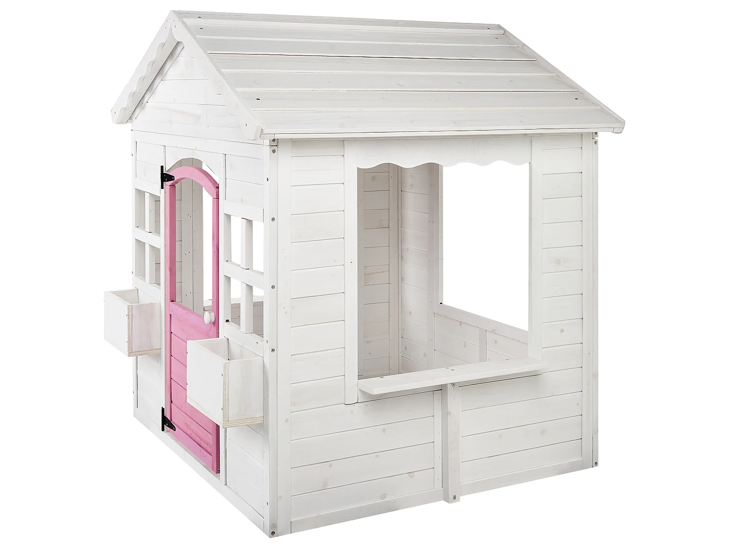 Cabane de jardin pour enfants NIKAIA Bois de sapin Blanc
