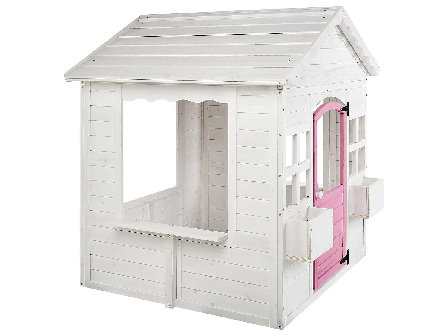 Cabane de jardin pour enfants NIKAIA Bois de sapin Blanc