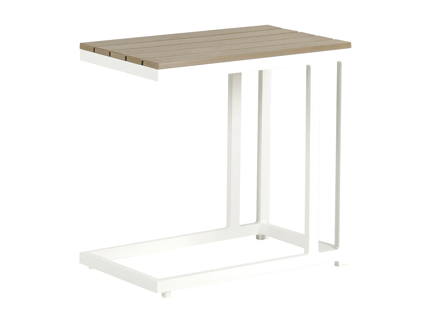 Ensemble de canapés d'angle de jardin 5 places MESSINA Côté gauche Métal Beige